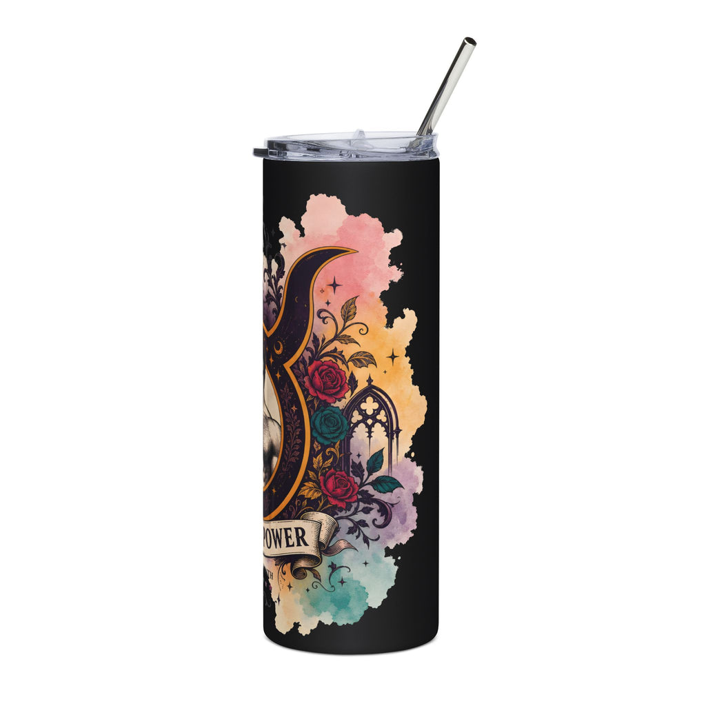 Pride & Power 20oz Stainless Steel Tumbler — Muscle Emblem Travel Cup