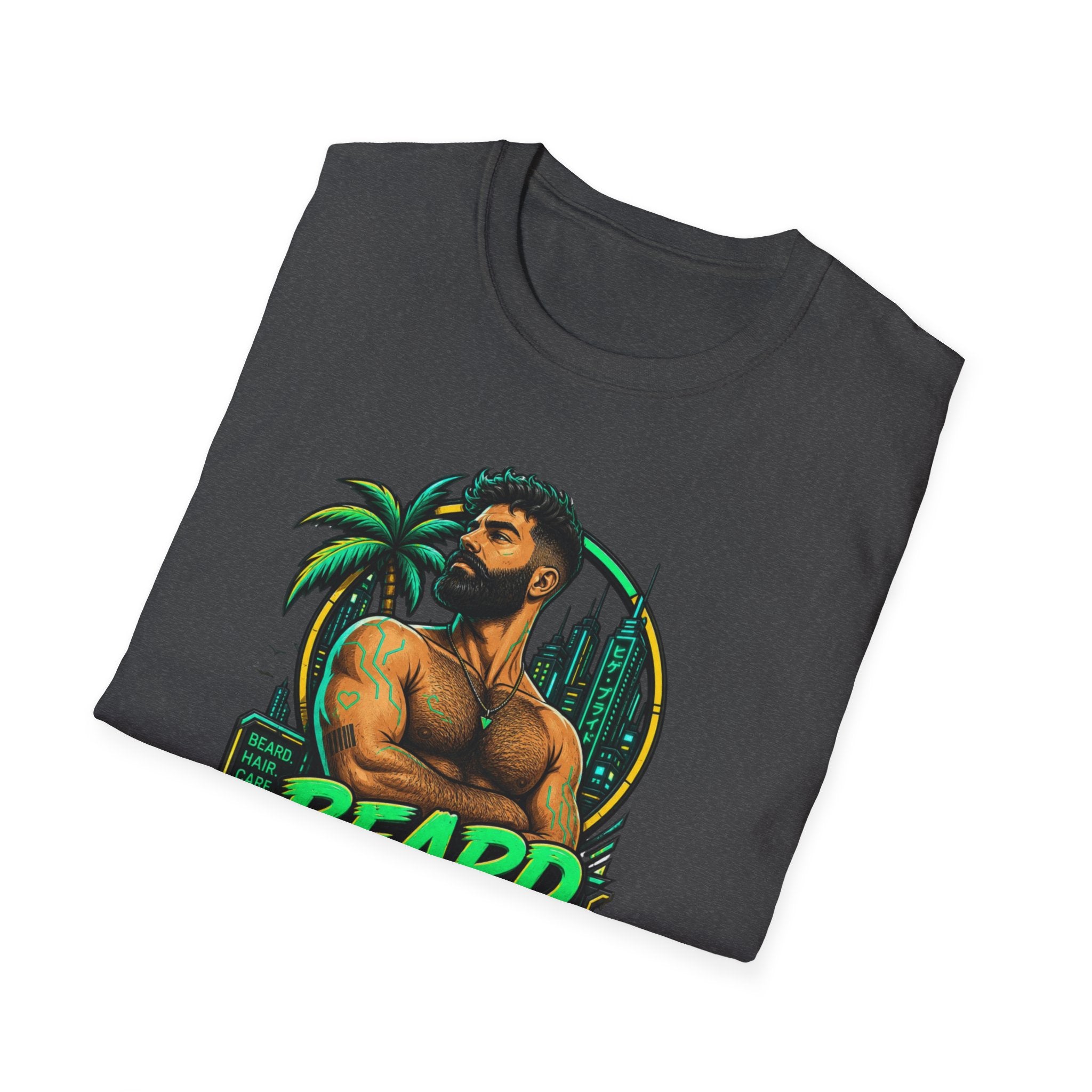 Beard Out Proud T-Shirt — Tropical Bearded Guy Graphic Tee