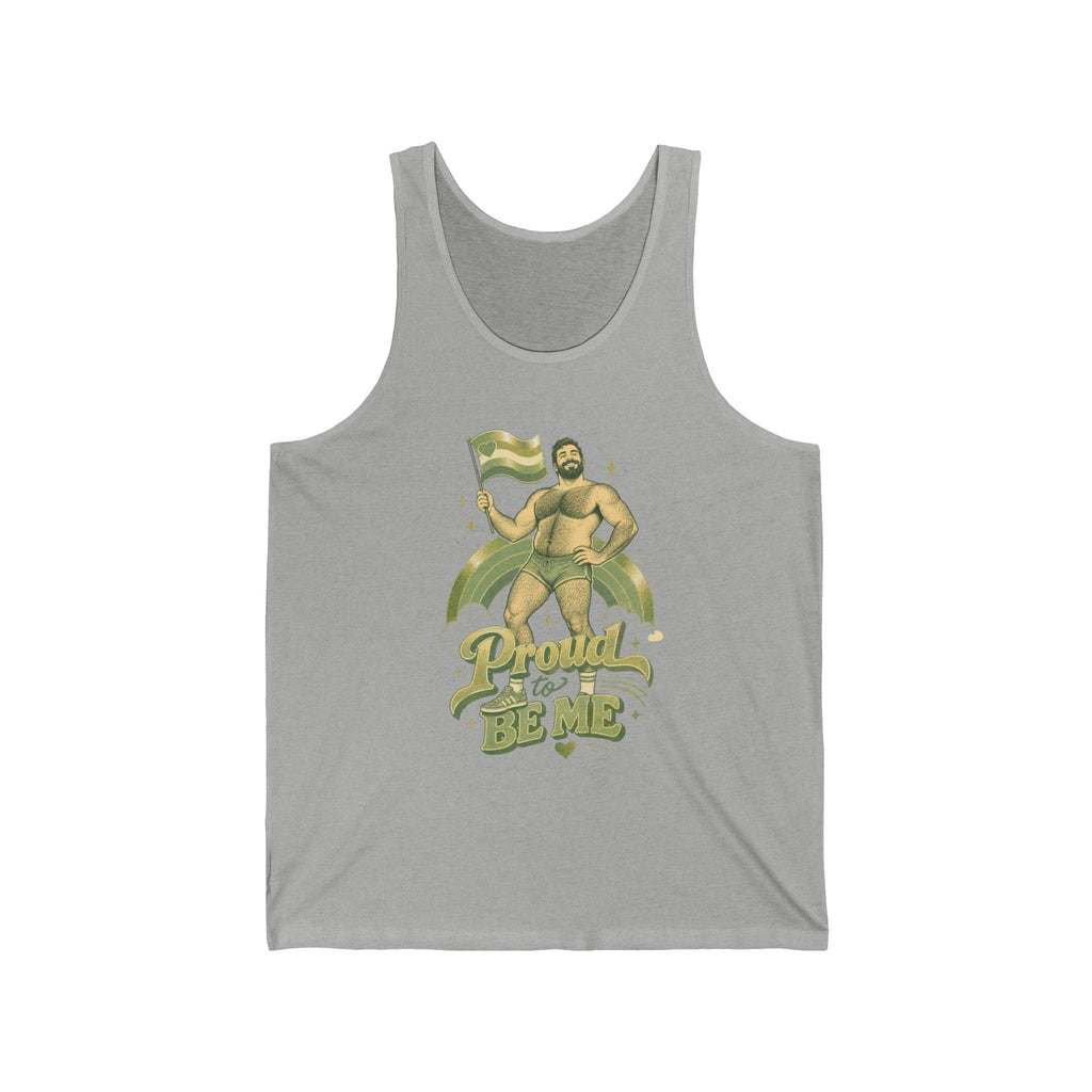 Proud to Be Me Tank Top — LGBTQ+ Pride Bear Graphic Tank
