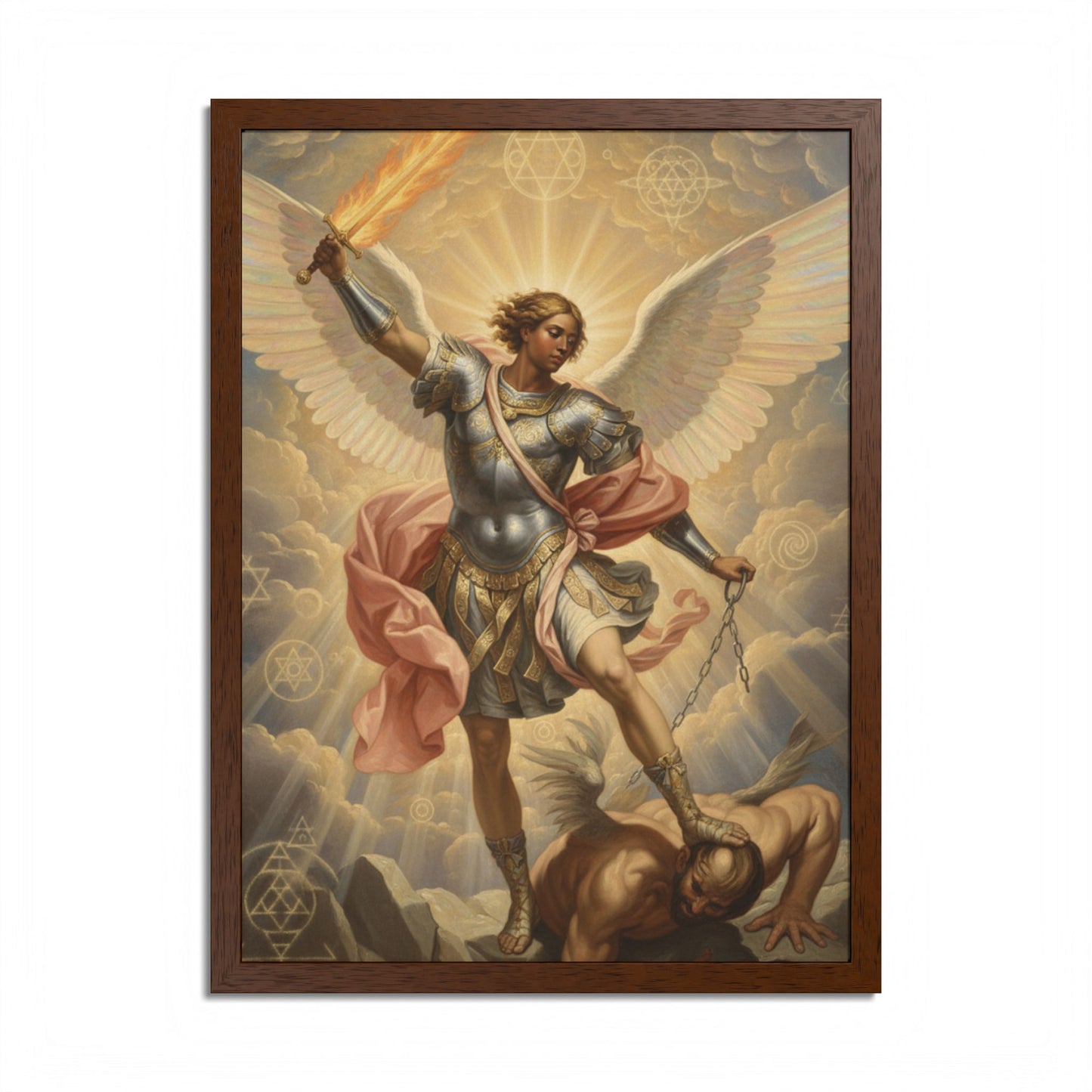 Saint Michael Archangel Framed Poster — Classic Religious Wall Art