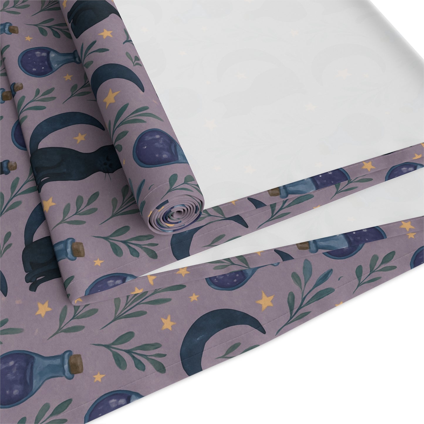 Halloween Cat Table Runner – Cozy, Fun & Purrfect for Home Decoration