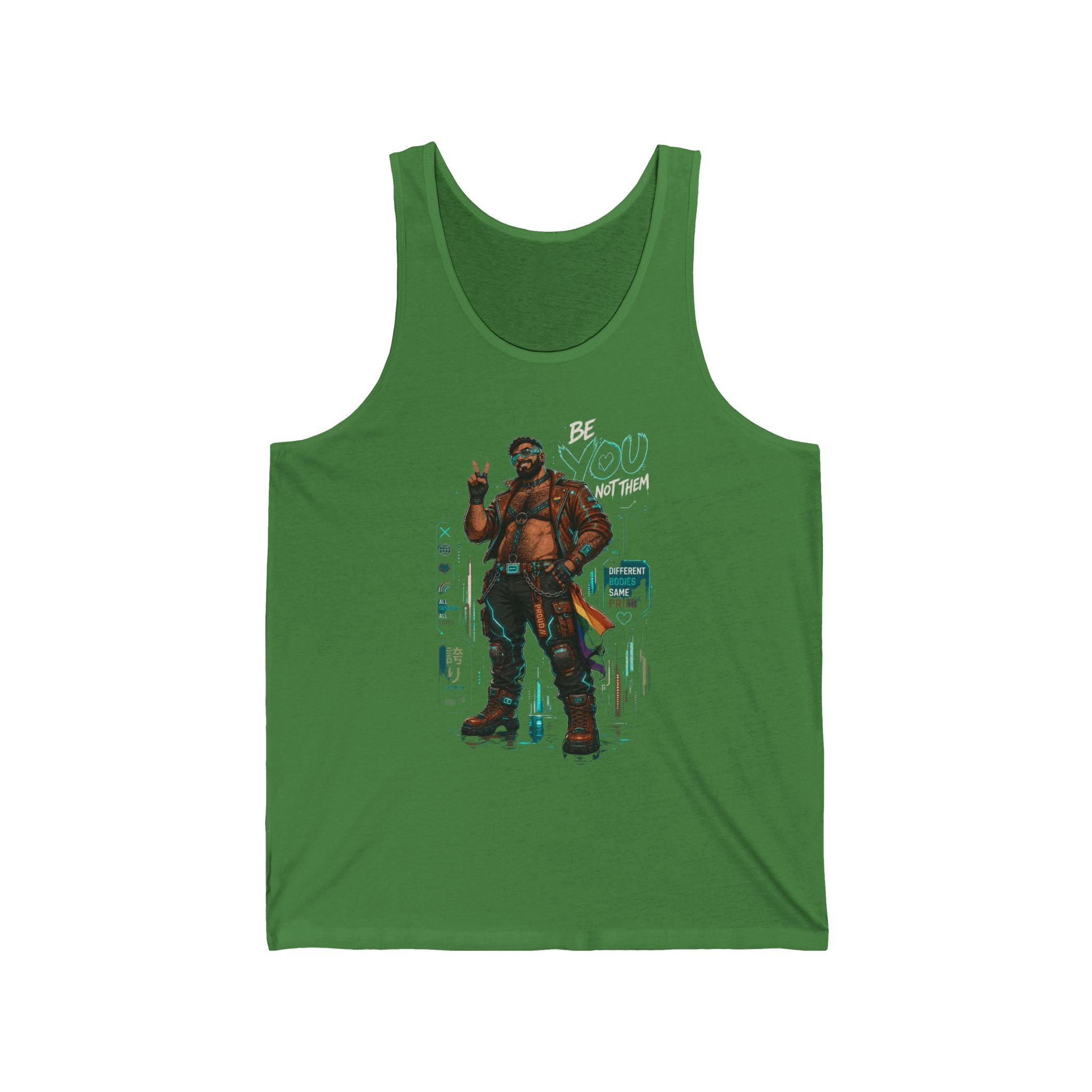 Streetwear Tank Top — Vintage-Inspired Peace Sign Soldier Graphic