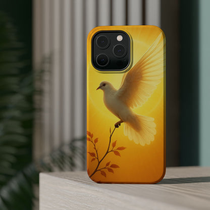 Golden Dove Magnetic Impact-Resistant Phone Case