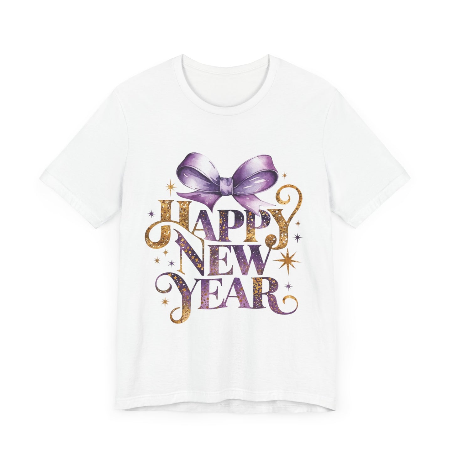 Happy New Year Unisex Jersey Tee - Festive Celebratory Shirt