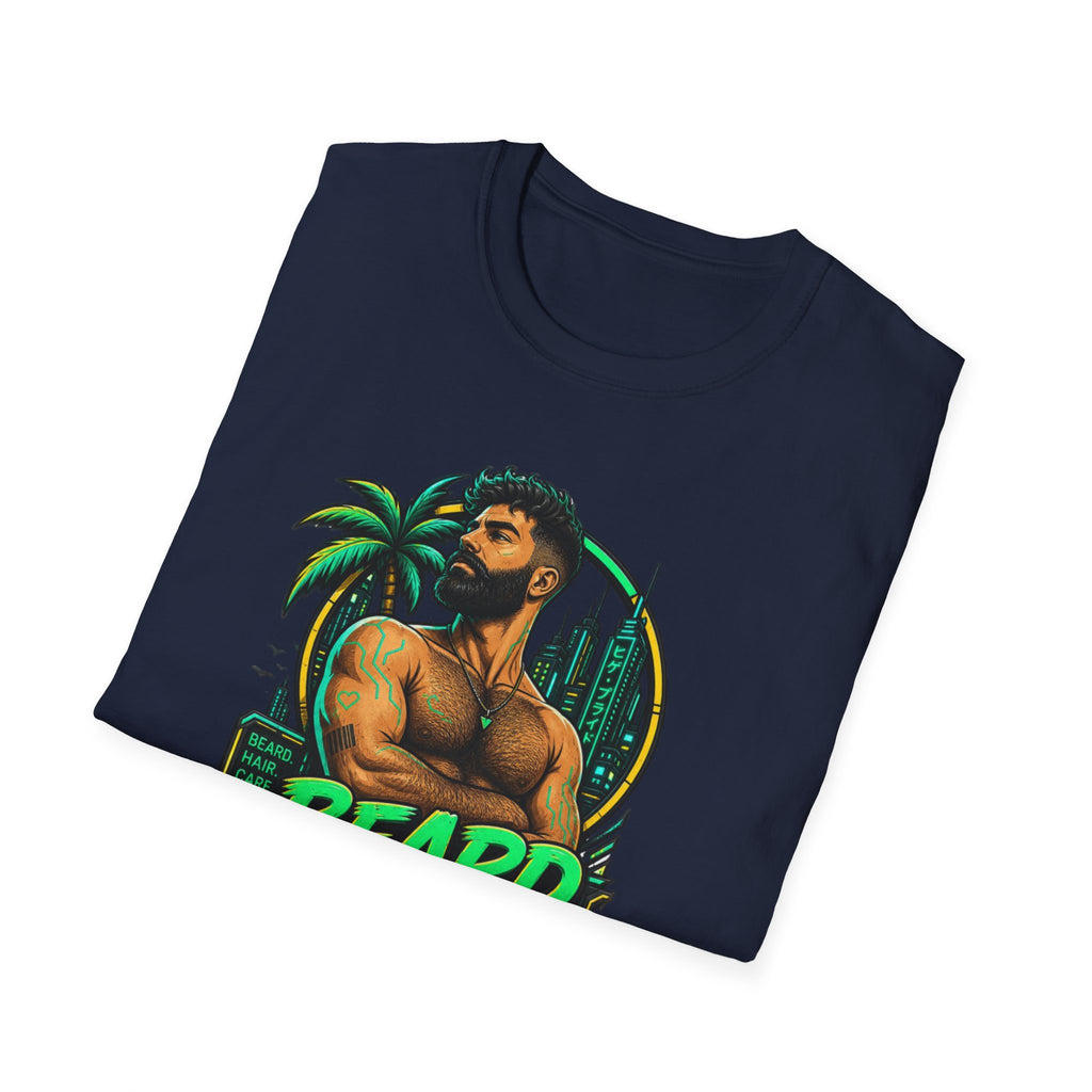 Beard Out Proud T-Shirt — Tropical Bearded Guy Graphic Tee
