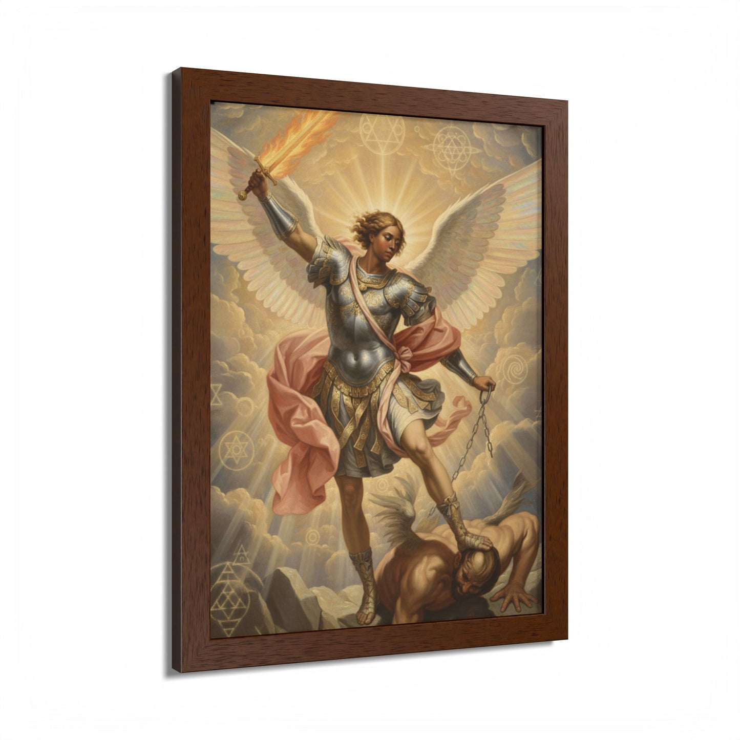 Saint Michael Archangel Framed Poster — Classic Religious Wall Art