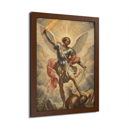 Saint Michael Archangel Framed Poster — Classic Religious Wall Art