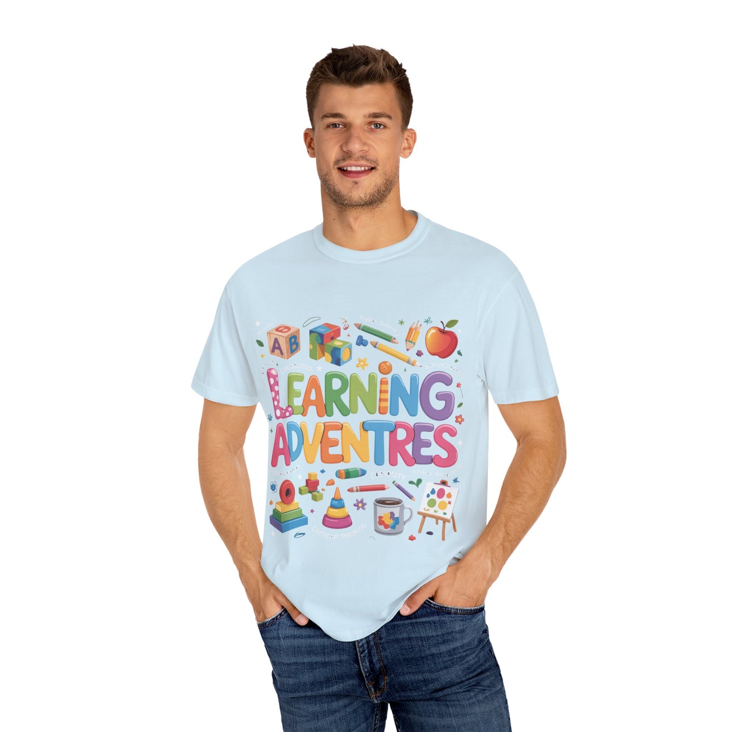 Colorful Learning Adventures T-Shirt – Fun Educational Tee for Kids & Teachers