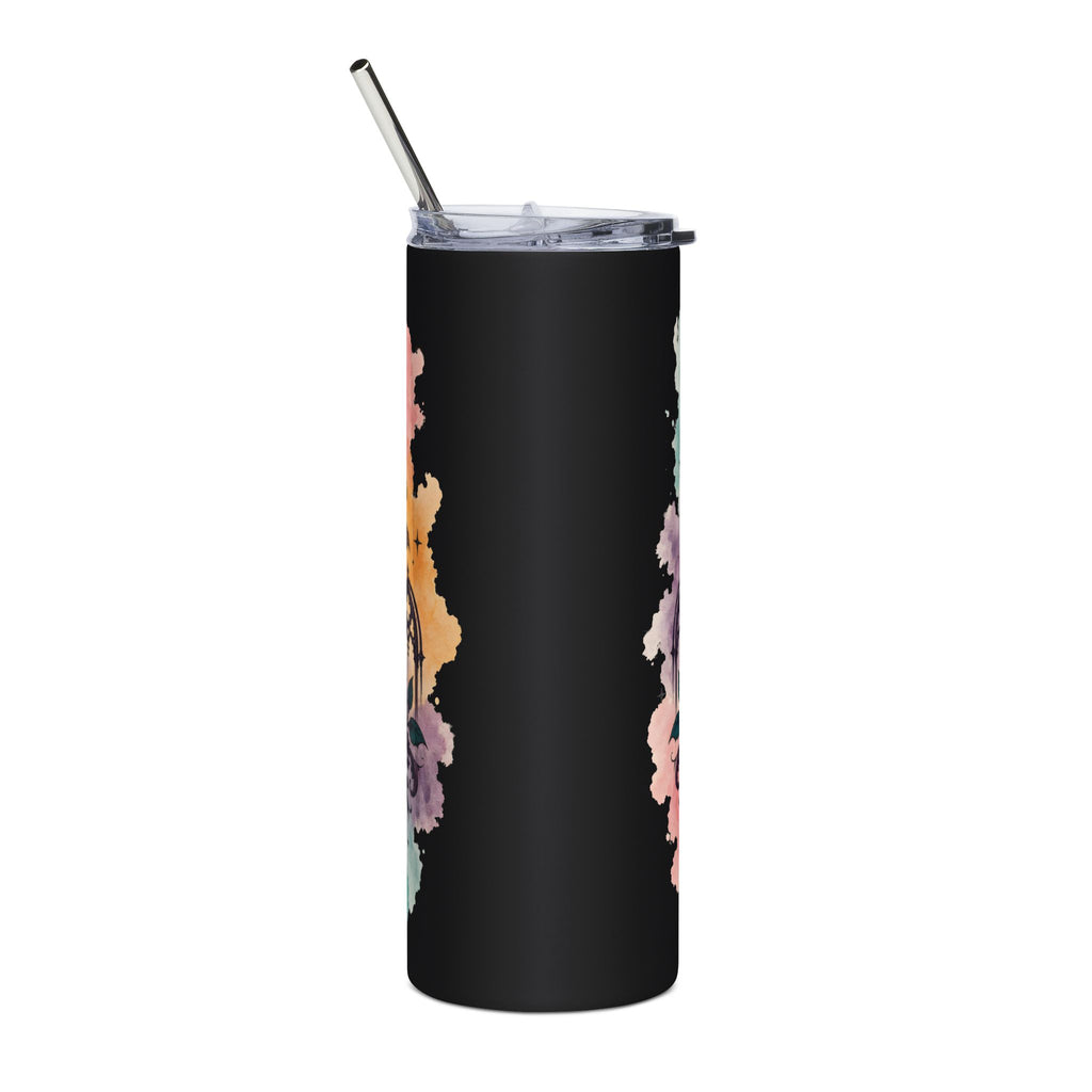 Pride & Power 20oz Stainless Steel Tumbler — Muscle Emblem Travel Cup