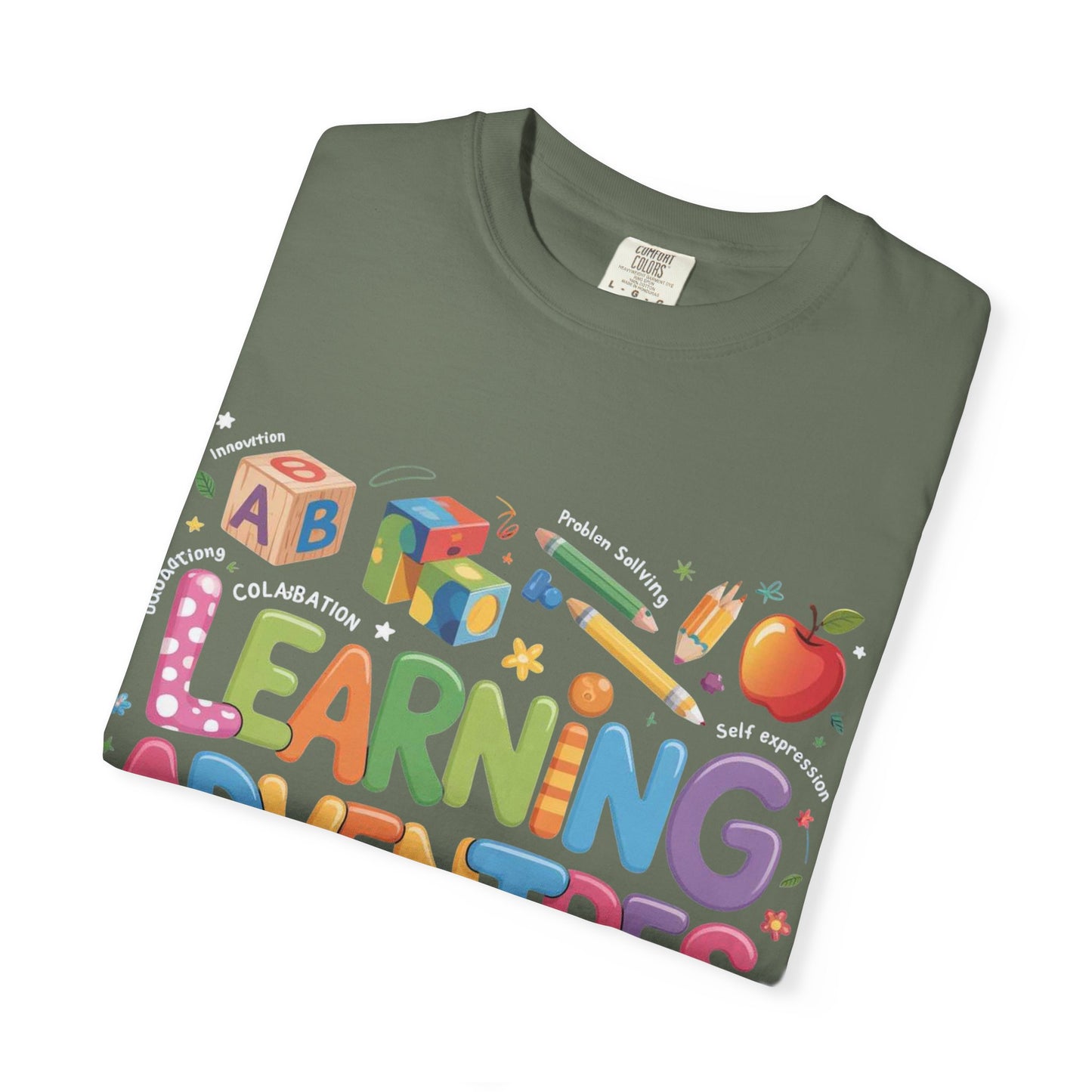Colorful Learning Adventures T-Shirt – Fun Educational Tee for Kids & Teachers
