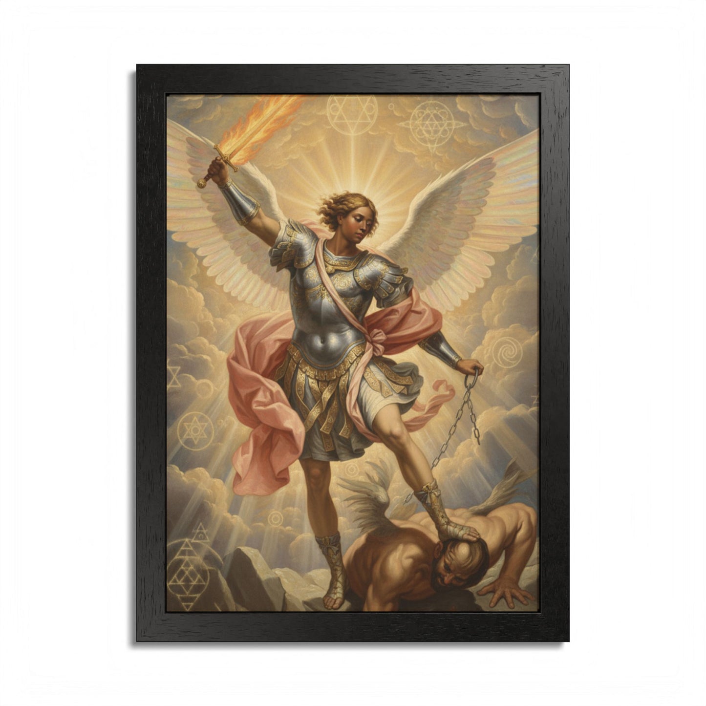 Saint Michael Archangel Framed Poster — Classic Religious Wall Art