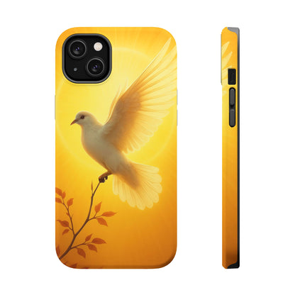Golden Dove Magnetic Impact-Resistant Phone Case