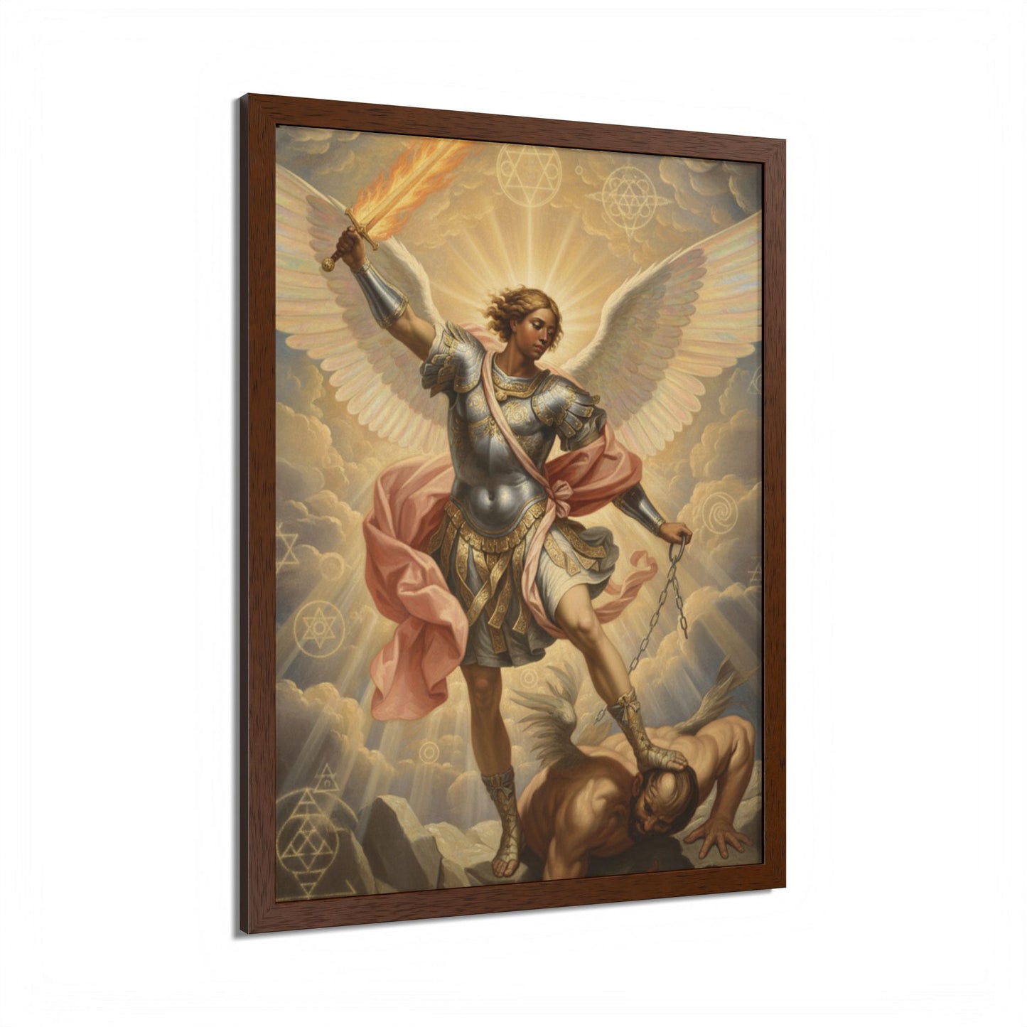 Saint Michael Archangel Framed Poster — Classic Religious Wall Art