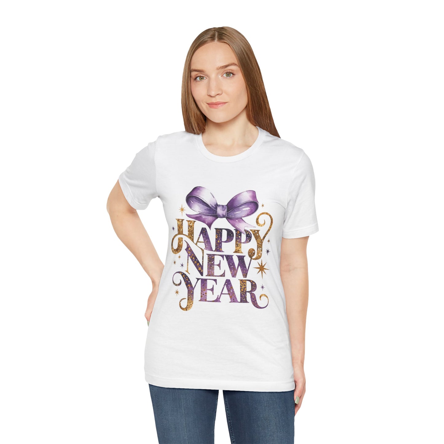 Happy New Year Unisex Jersey Tee - Festive Celebratory Shirt