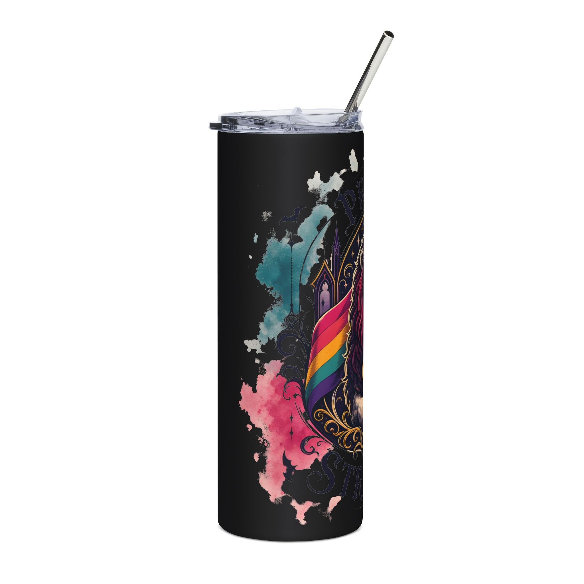 Leo Pride Stainless Steel Tumbler — 20oz Lion 'Pride & Strength' Travel Cup