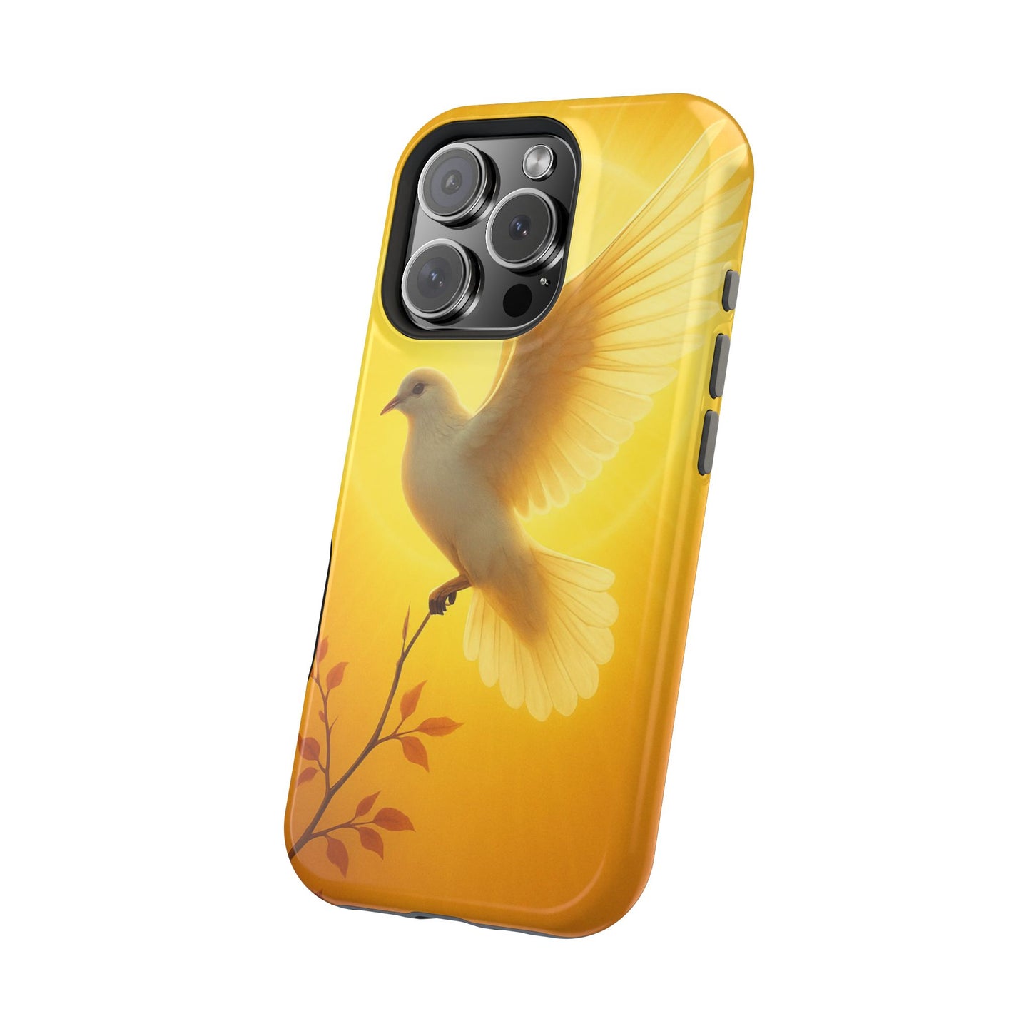 Golden Dove Magnetic Impact-Resistant Phone Case