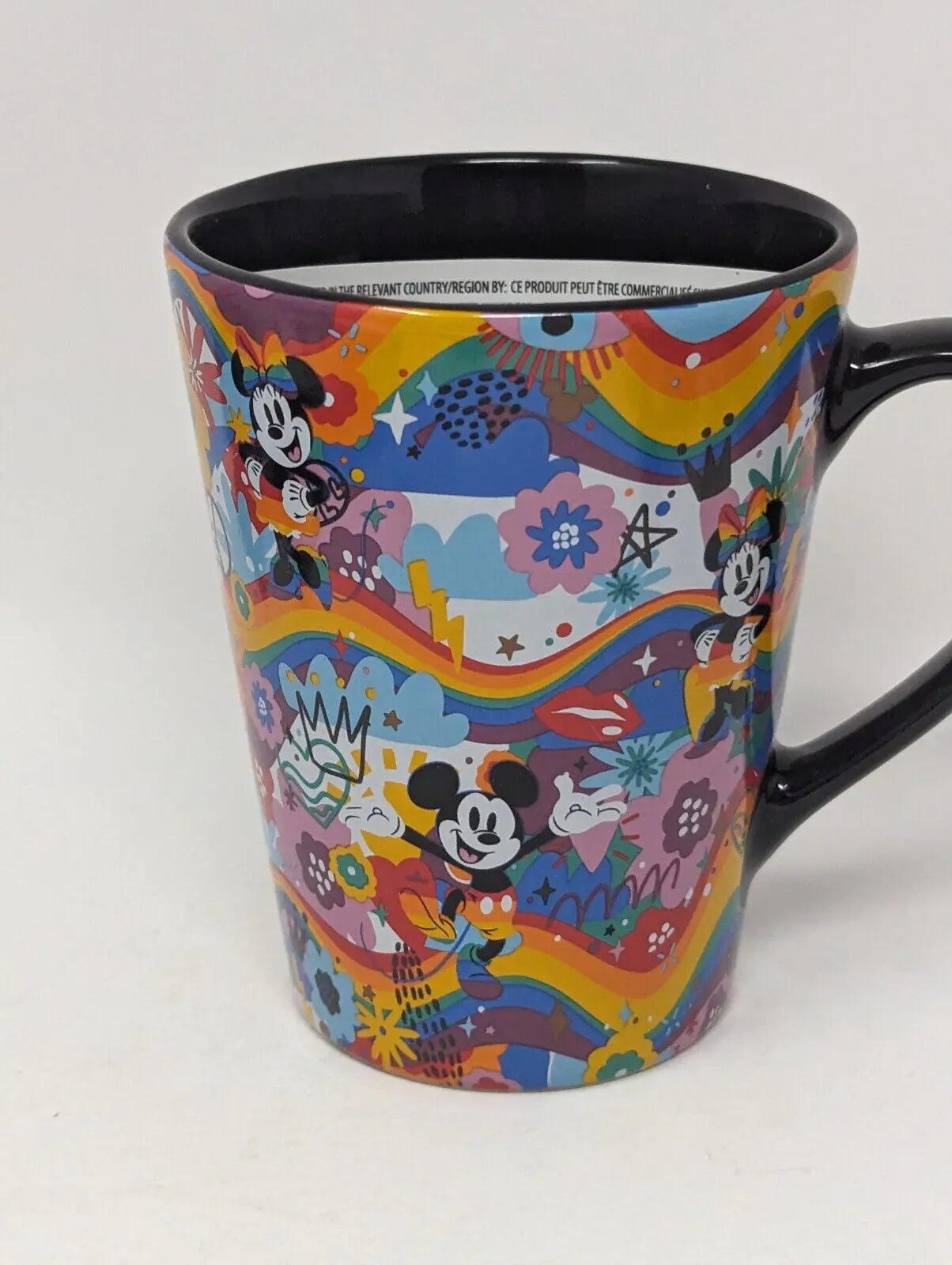 Taza de cerámica de la colección Rainbow de Mickey Minnie Mouse Disney Pride Disney Parks