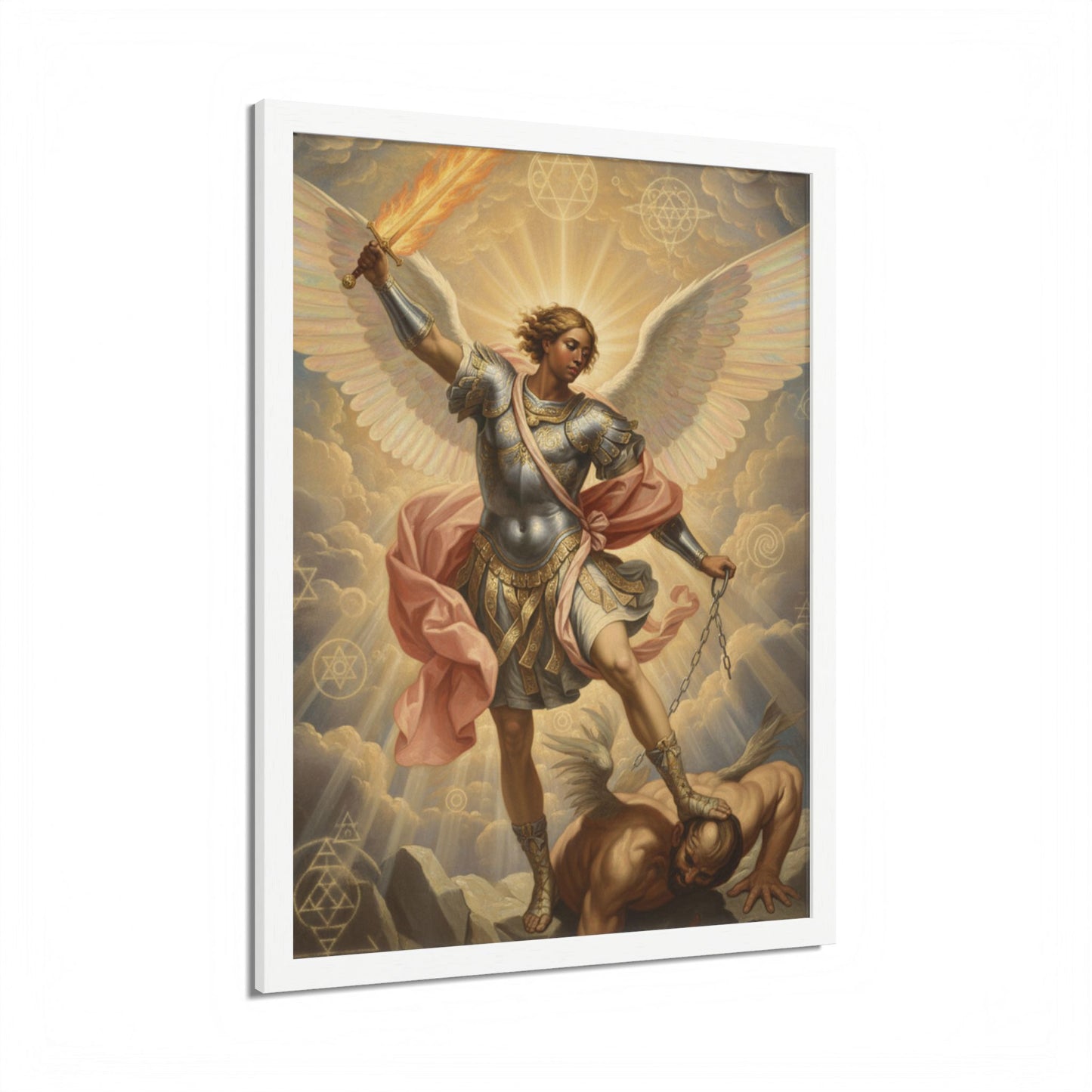 Saint Michael Archangel Framed Poster — Classic Religious Wall Art