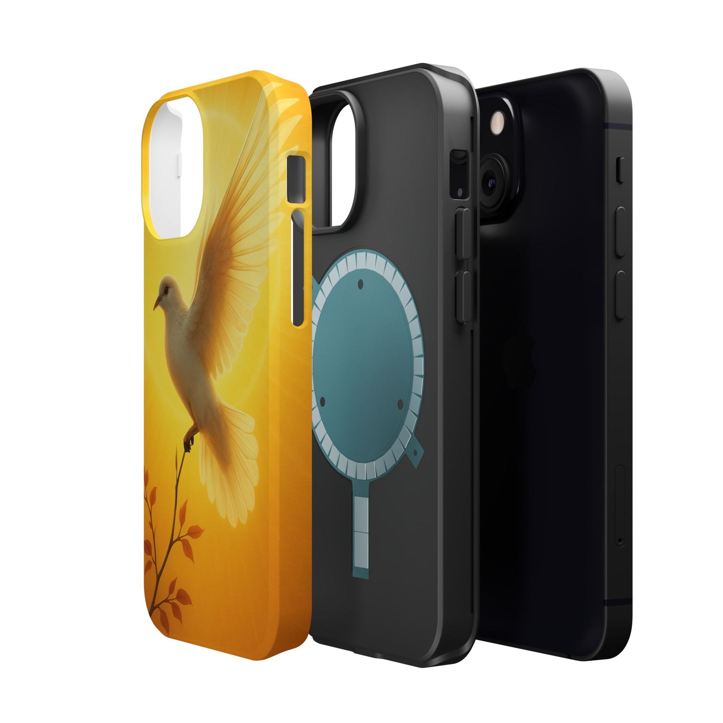 Golden Dove Magnetic Impact-Resistant Phone Case