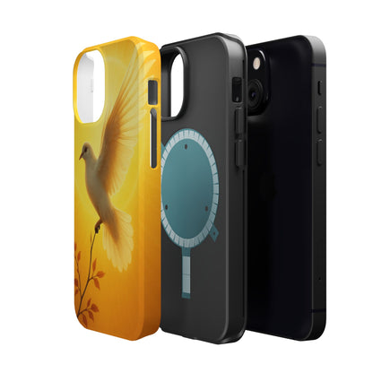 Golden Dove Magnetic Impact-Resistant Phone Case