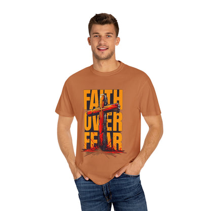 Inspirational T-Shirt – “Faith Over Fear” | Faith-Based Comfort Tee for Everyday Strength