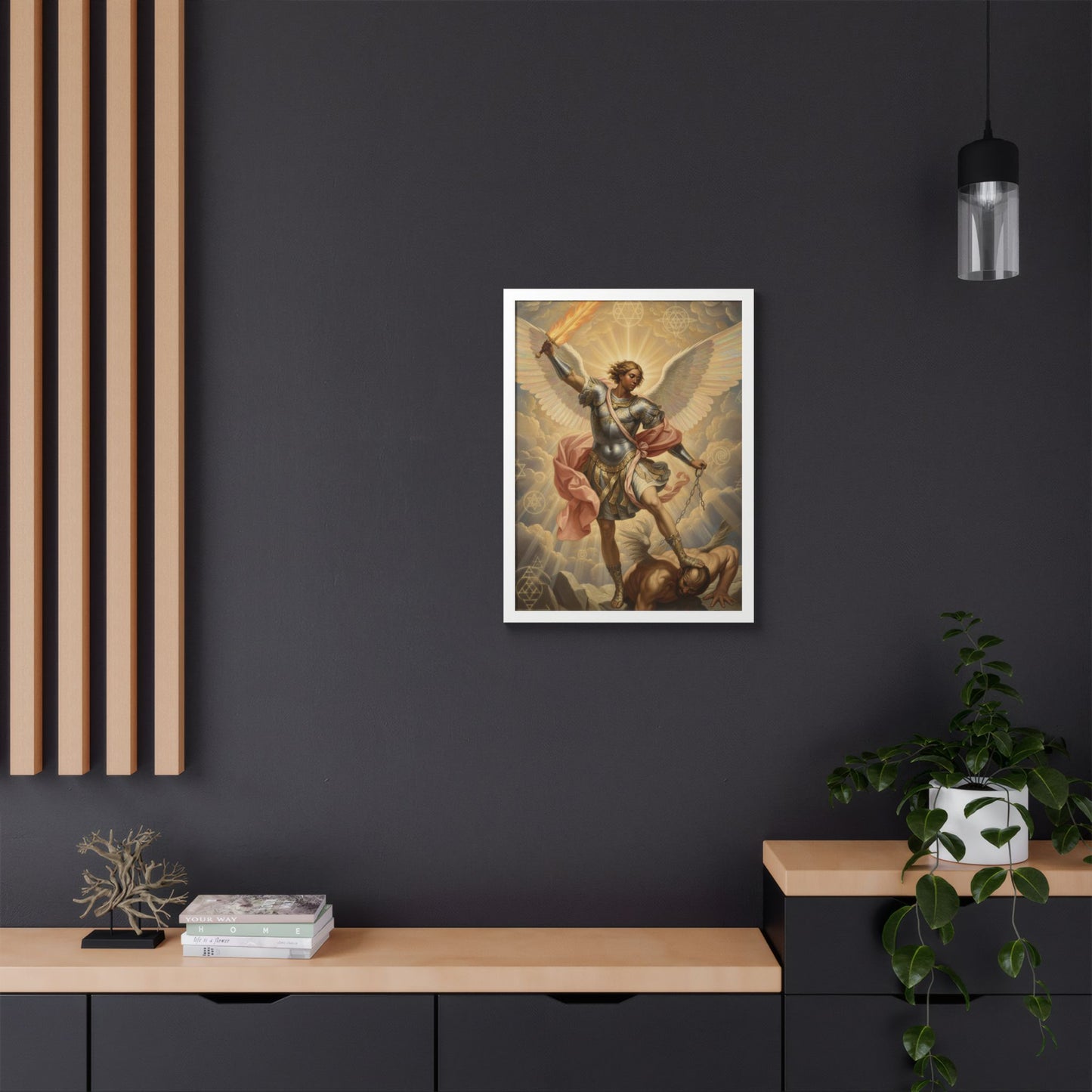 Saint Michael Archangel Framed Poster — Classic Religious Wall Art