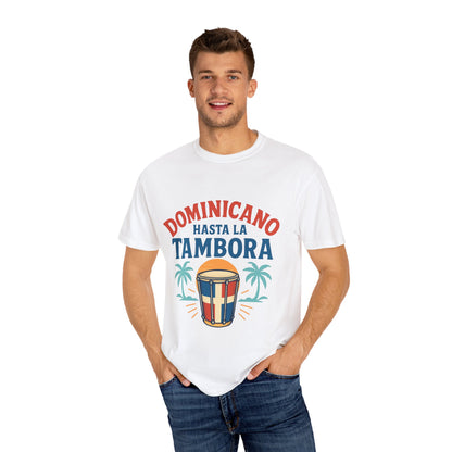 Dominican Music Graphic Tee | Unisex Garment-Dyed Shirt for Summer & Celebrations