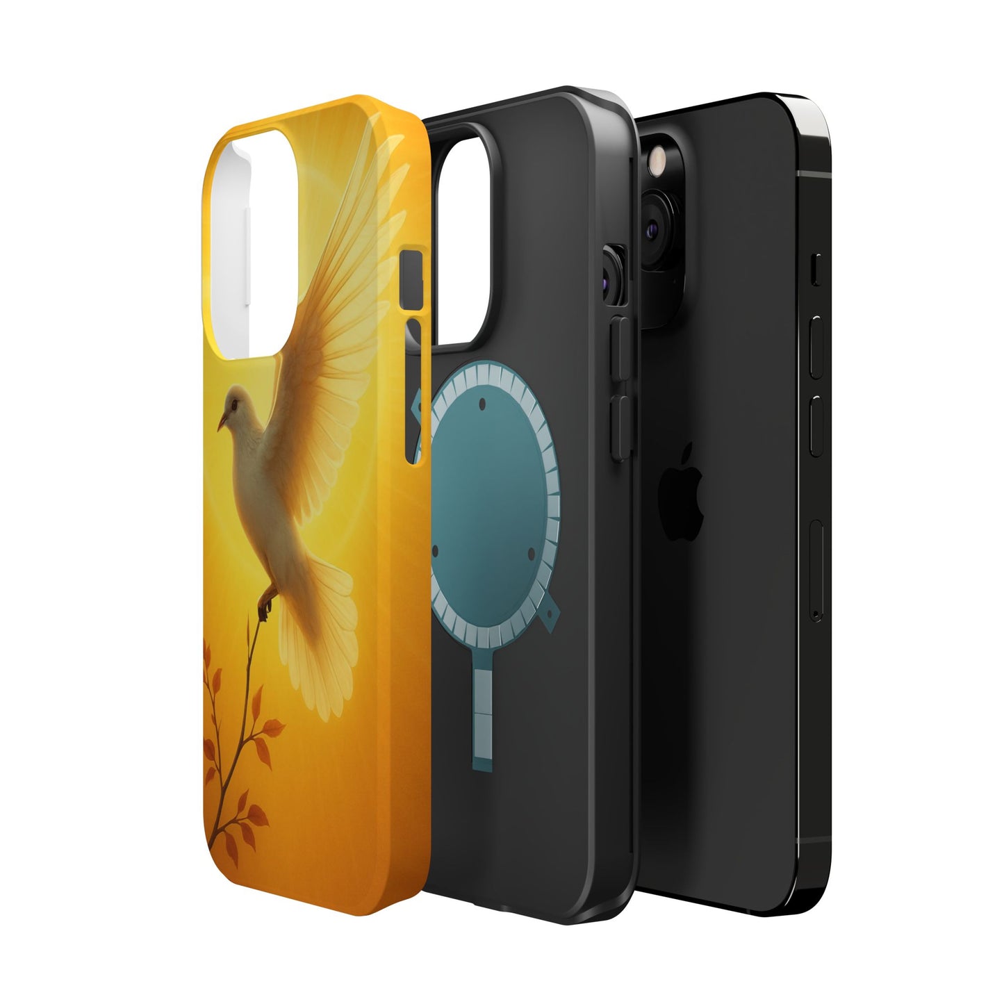 Golden Dove Magnetic Impact-Resistant Phone Case