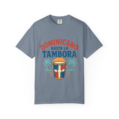 Dominican Music Graphic Tee | Unisex Garment-Dyed Shirt for Summer & Celebrations