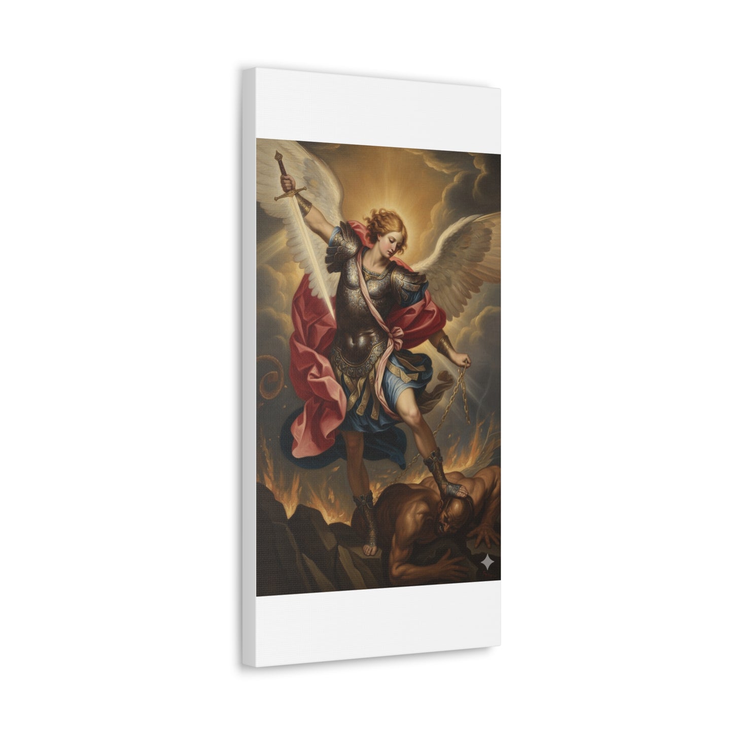 St. Michael Archangel Canvas Art Wrap – Classic Religious Wall Art
