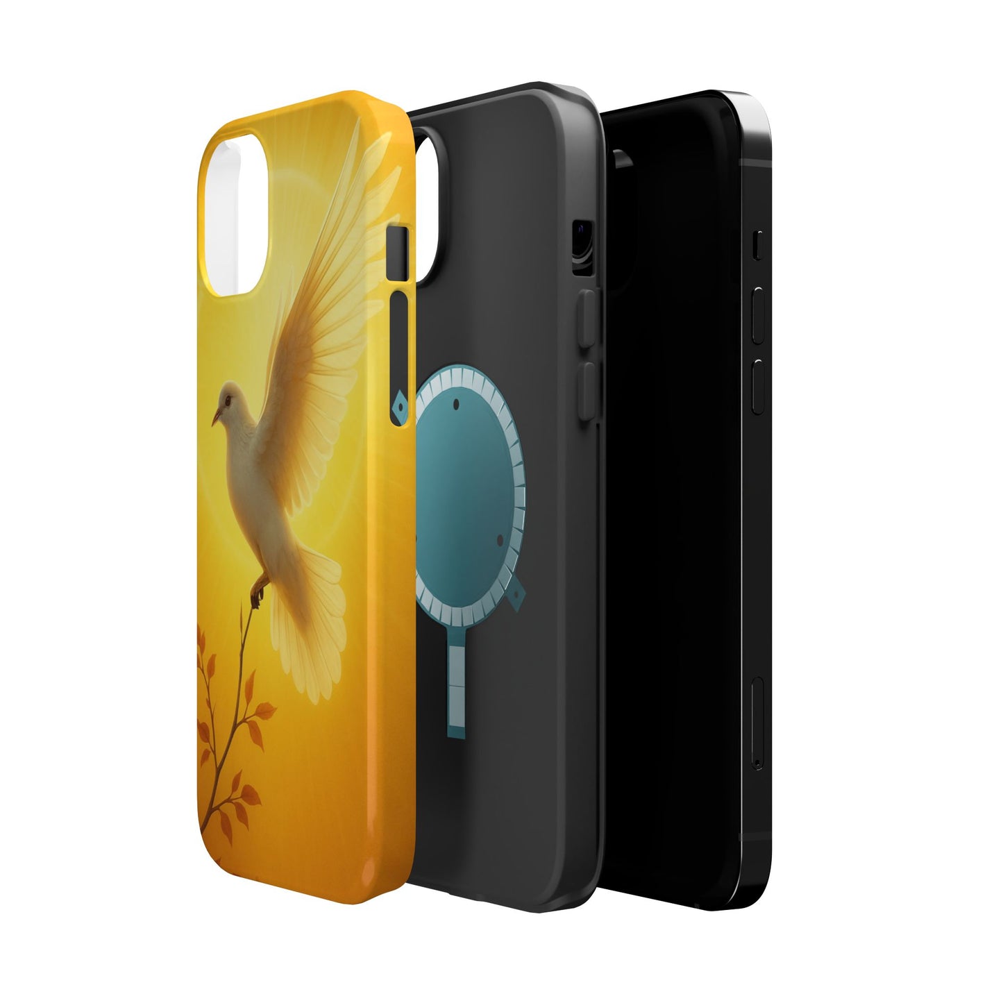 Golden Dove Magnetic Impact-Resistant Phone Case