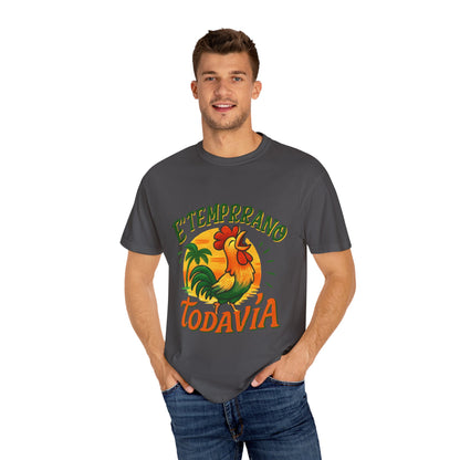 Vintage Rooster T-Shirt | Tropical Graphic Design, Perfect Gift for Summer Lovers