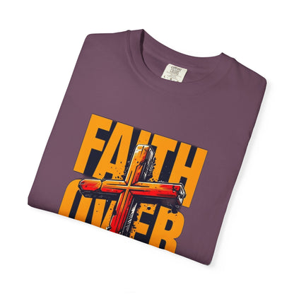 Inspirational T-Shirt – “Faith Over Fear” | Faith-Based Comfort Tee for Everyday Strength