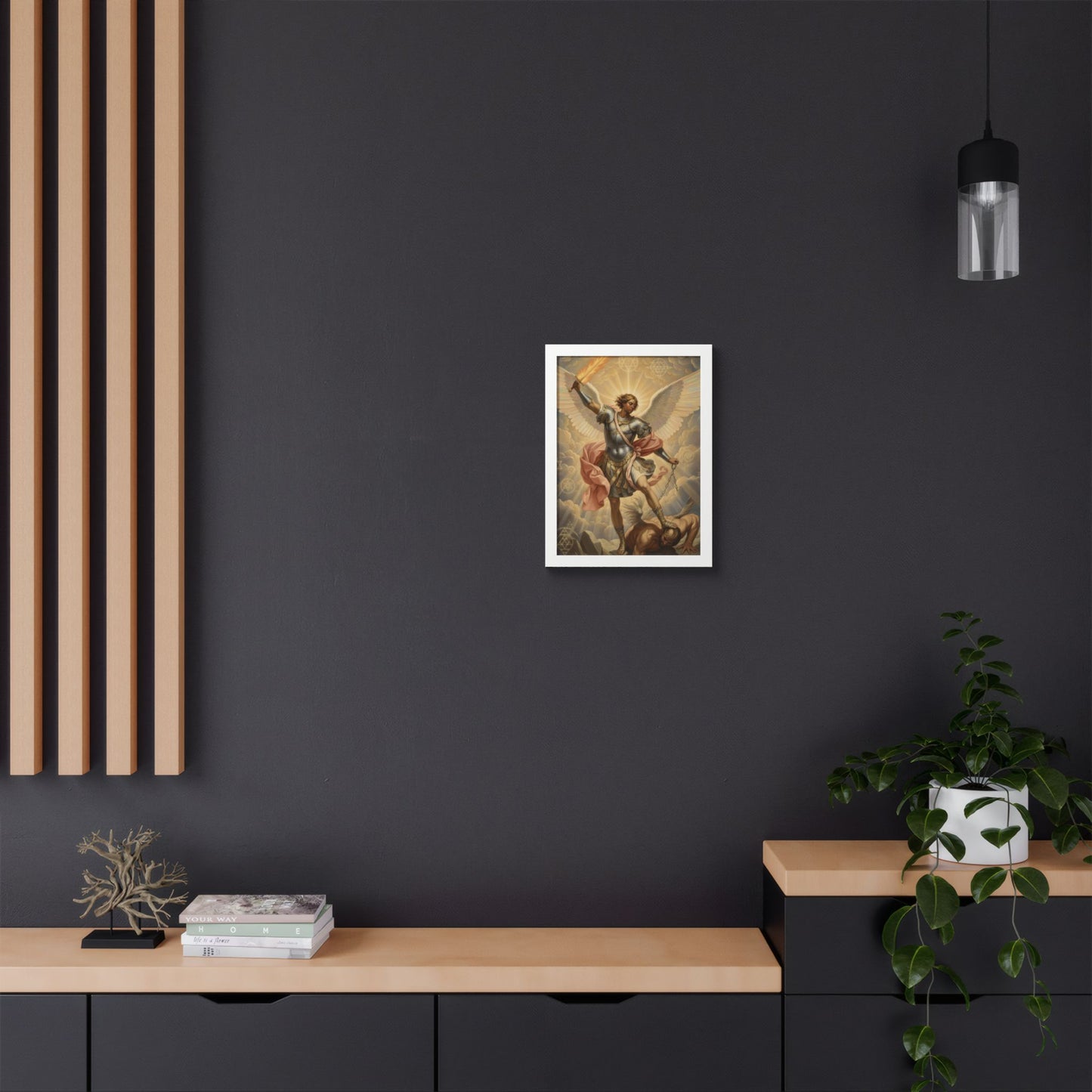 Saint Michael Archangel Framed Poster — Classic Religious Wall Art