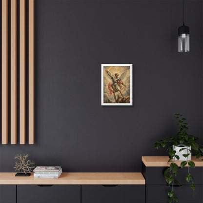 Saint Michael Archangel Framed Poster — Classic Religious Wall Art