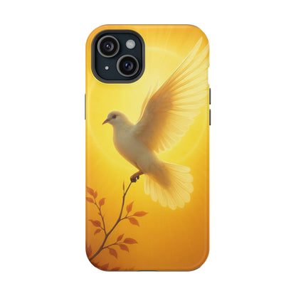 Golden Dove Magnetic Impact-Resistant Phone Case