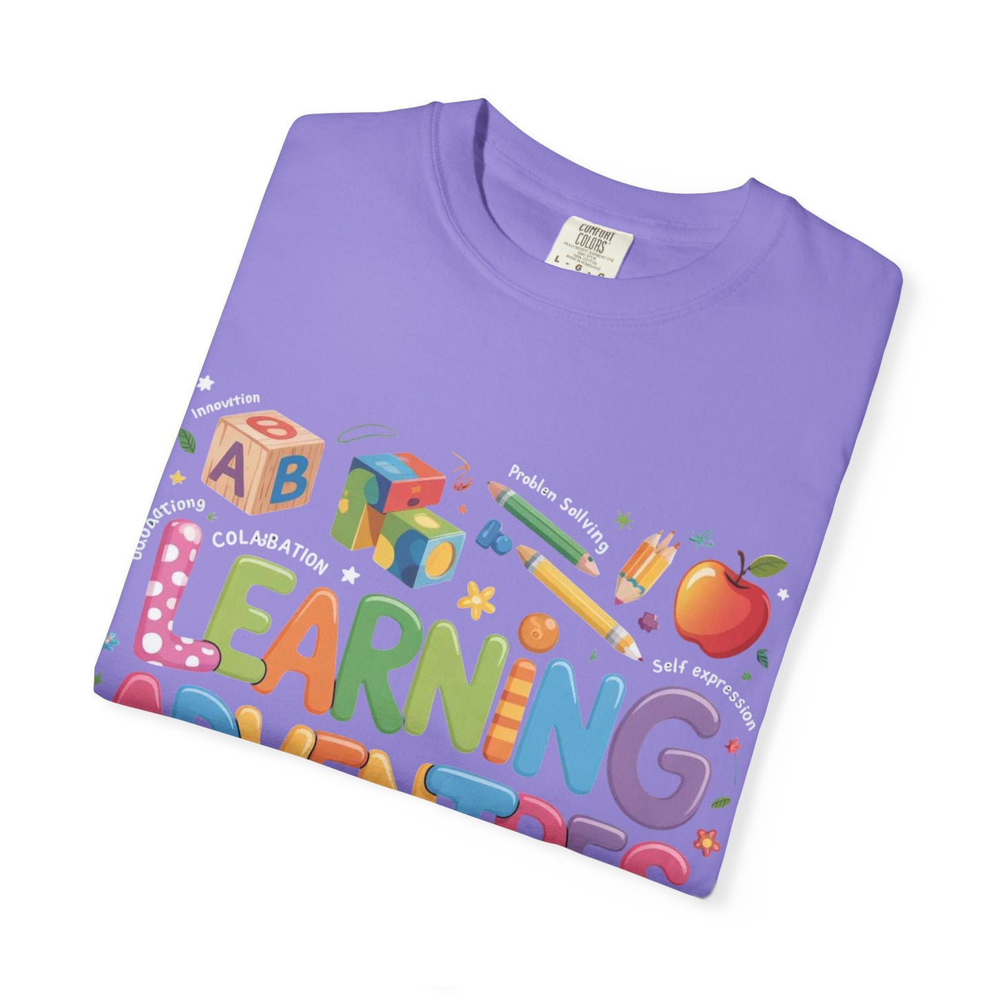 Colorful Learning Adventures T-Shirt – Fun Educational Tee for Kids & Teachers