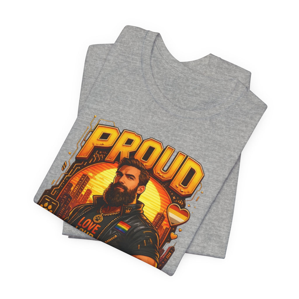 Proud Bear T-Shirt – Vintage Biker ‘Love Loud’ Graphic Tee