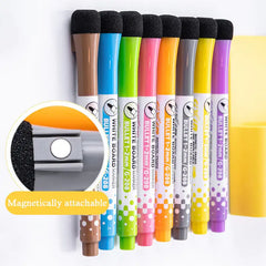 8 Colors Magnetic Dry Erase Markers: Fine Tip Pens for Whiteboards