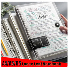 Transparent Cover Stationery Notebook