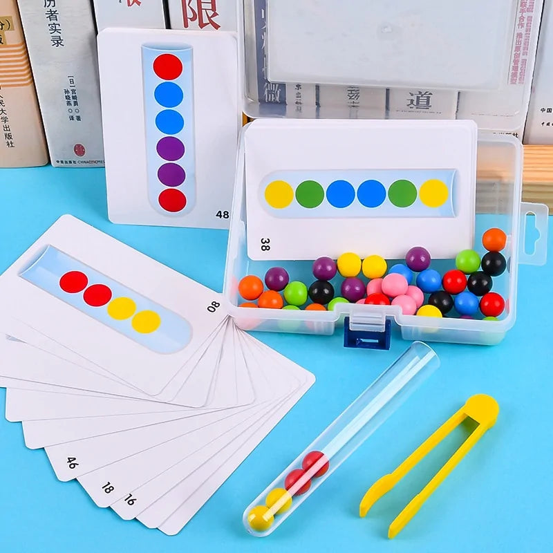 Juego de mesa de matemáticas con rompecabezas para niños