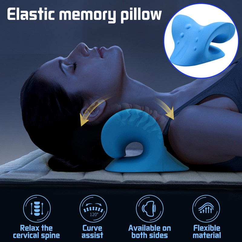 Almohada estiradora de cuello y hombros