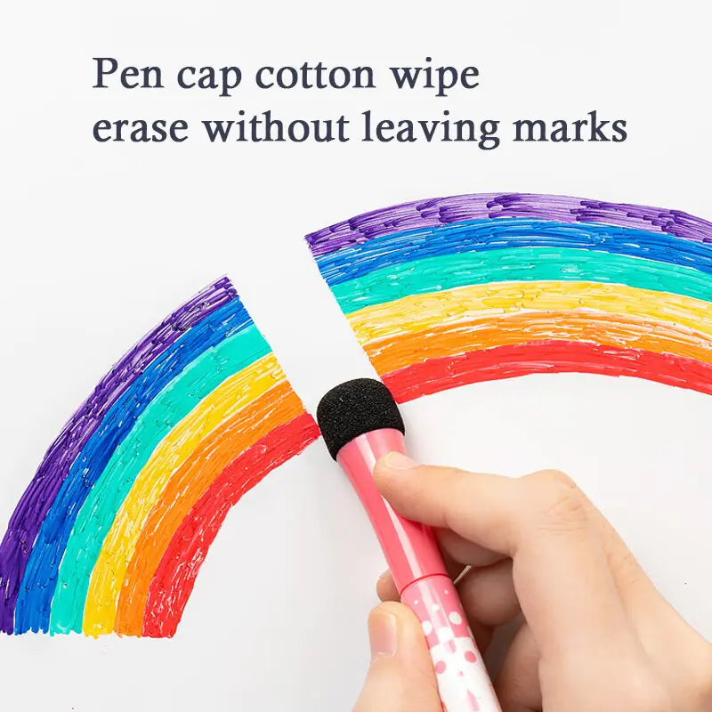 8 Colors Magnetic Dry Erase Markers: Fine Tip Pens for Whiteboards