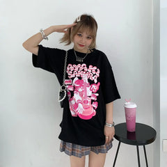 Short Sleeve Oversized Anime T-shirts