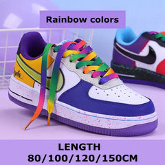 Rainbow Gradient Flat Shoelaces Pair