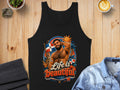 Black tank top with "Life is Beautiful" and Dominican Republic flag graphic.