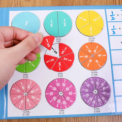 Children Magnetic Fraction Math Toys