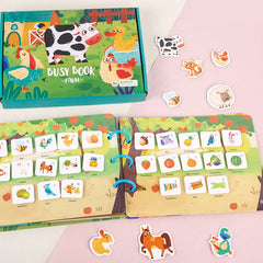 Interactive Quiet Book: Educational Sticker Puzzles