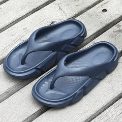 Man Non-slip Flip Flops Hollow Out Slippers