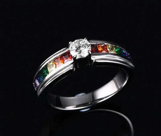 Zircon Rainbow Ring